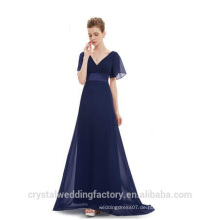 Großhandel gute Qualität Alibaba O Hals weiß Royal Blue lila grünen Strand Lange Hochzeiten Brautjungfer Abend Kleider LB56